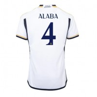 Camisa de Futebol Real Madrid David Alaba #4 Equipamento Principal 2023-24 Manga Curta